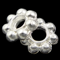 Zinklegierung Zwischenperlen, Blume, plattiert, keine, frei von Nickel und Blei, 6x6x2mm, Bohrung:ca. 2mm, 3000PCs/Tasche, verkauft von Tasche