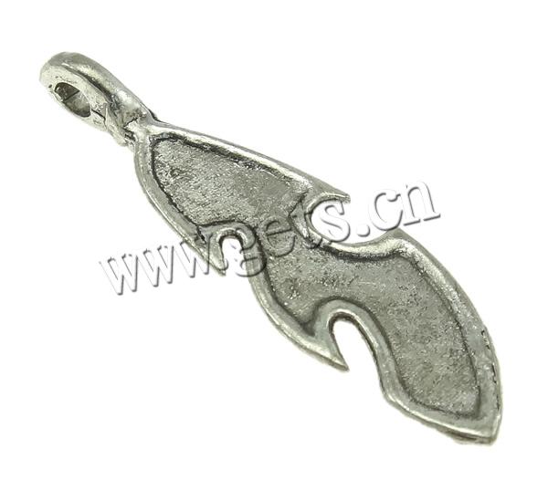 Zinc Alloy Feather Pendants, plated, Customized & enamel, more colors for choice, 11x39.5x5.5mm, Hole:Approx 3mm, Sold By PC