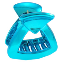 Acrylic Hair Claw Clip, UV plating, blue 