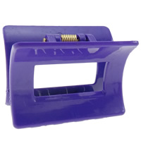 Acrylic Hair Claw Clip, Rectangle, painted, purple 