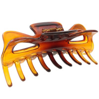 Acrylic Hair Claw Clip, two tone & translucent 