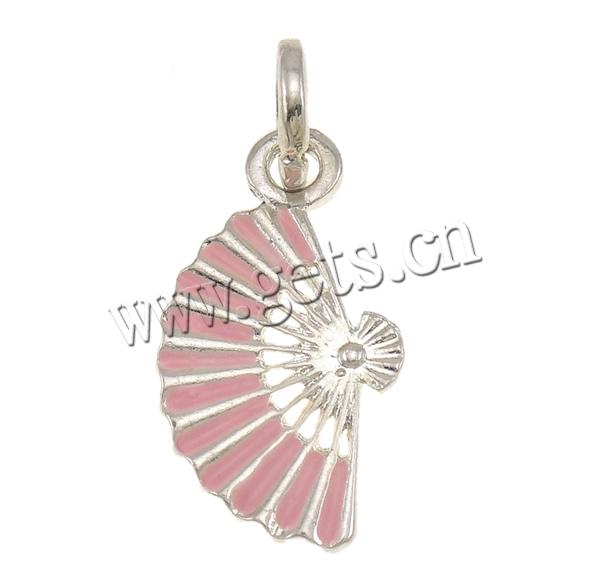 Zinc Alloy Tool Pendants, Fan, plated, Customized & enamel, more colors for choice, 13x2x31mm, Hole:Approx 6x6.5mm, Sold By PC