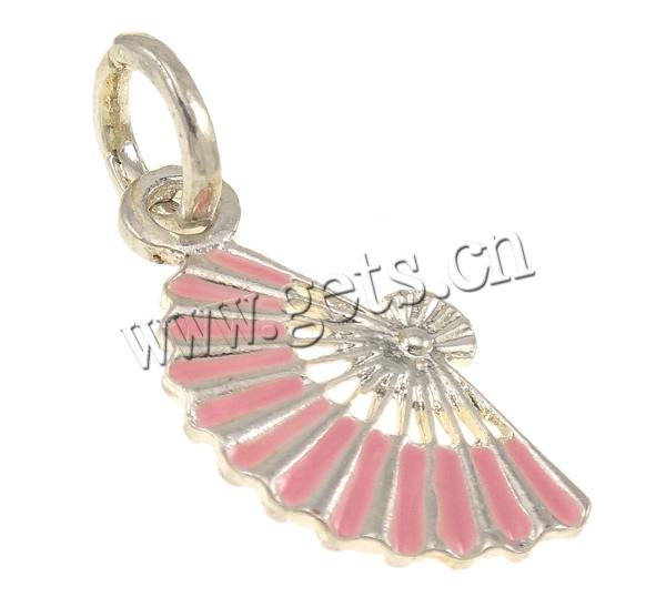 Zinc Alloy Tool Pendants, Fan, plated, Customized & enamel, more colors for choice, 13x2x31mm, Hole:Approx 6x6.5mm, Sold By PC