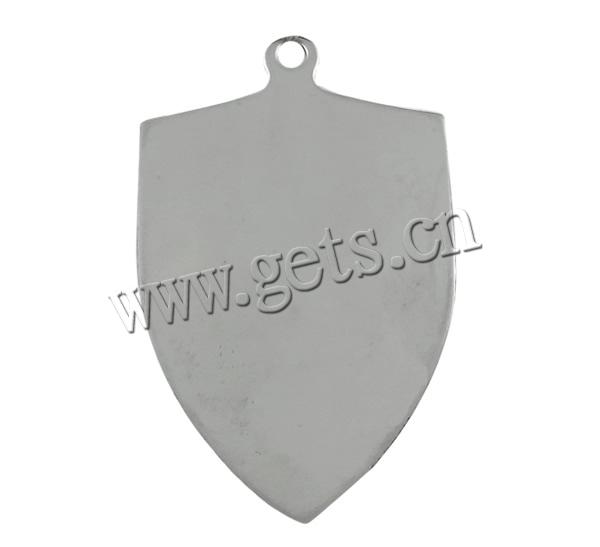 Unbearbeitetes Schild aus Edelstahl, Kundenindividuell, originale Farbe, 32x51x1mm, Bohrung:ca. 2.5mm, verkauft von PC