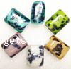 Handmade Lampwork Beads, Rectangle 