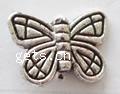 Zinc Alloy Animal Beads, Butterfly, plated 