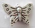 Zinc Alloy Animal Beads, Butterfly, plated 