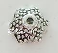 Zinc Alloy Bead Caps, Flower, plated, 6 petal nickel, lead & cadmium free Approx 1.5mm 