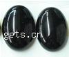 Cabochon en agate, agate noire, ovale plat, dos plat Vendu par PC