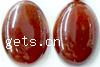 Agate Cabochon, Red Agate, Flat Oval, flat back 