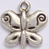 Zinc Alloy Animal Pendants, Butterfly, plated 