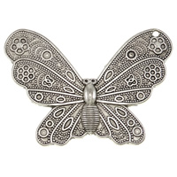 Zinc Alloy Animal Pendants, Butterfly, plated Approx 2mm 