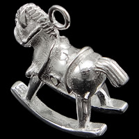 Pendentifs animaux en argent, argent sterling 925, cheval, plus de couleurs à choisir, Vendu par PC