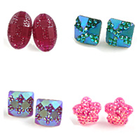 Resin Stud Earring