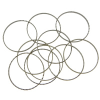 Messing Verknüpfung Ring, Kreisring, plattiert, keine, 25x25x1mm, Bohrung:ca. 24mm, 5000PCs/Tasche, verkauft von Tasche