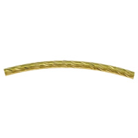 Brass Tube Beads, plated 