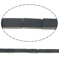 Perles hématite non-magnétique, hématite non magnétique, rectangle, normes différentes pour le choix & Personnalisé, noire Environ 0.5-1mm Environ 15.7 pouce, Vendu par brin