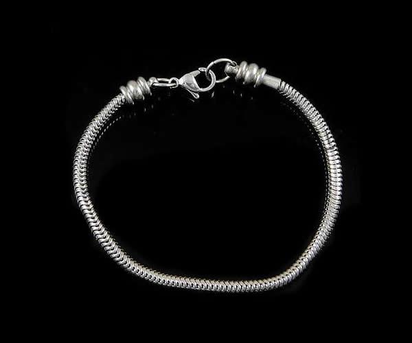 Chaîne d'acier inoxydable du bracelet European, Acier inoxydable 316, normes différentes pour le choix, couleur originale, 3.2mm, 3.5mm, Vendu par brin