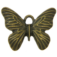 Zinc Alloy Animal Pendants, Butterfly, plated Approx 2mm, Approx 