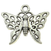 Zinc Alloy Animal Pendants, Butterfly, plated, hollow Approx 2mm, Approx 