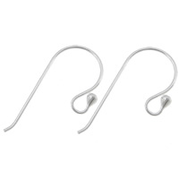 Sterling Silver Hook Earwire, 925 Sterling Silver, plated 