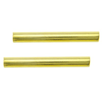 Brass Tube Beads, plated Approx 1.5mm 