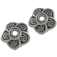 Zinc Alloy Bead Caps, Flower, plated nickel, lead & cadmium free Approx 1mm 