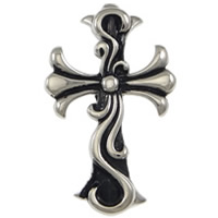 Stainless Steel Cross Pendants, blacken Approx 