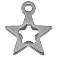 Stainless Steel Star Pendant, original color Approx 1mm 