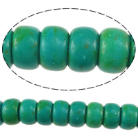 Synthetic Turquoise Beads, Rondelle, green Approx 1mm Approx 16 Inch, Approx 