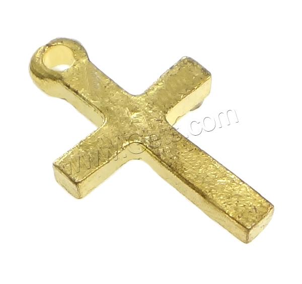 Zinc Alloy Cross Pendants, plated, with rhinestone, more colors for choice, nickel, lead & cadmium free, 10x16x2.5mm, Hole:Approx 1.5mm, Sold By PC