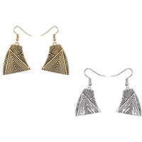 Zinc Alloy Drop Earring, Trapezium, plated nickel, lead & cadmium free 