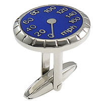 Brass Cufflinks, Flat Round, plated, enamel nickel, lead & cadmium free 