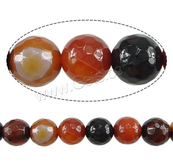 Perles agates miracles naturelles, agate miracle, Rond, Personnalisé & multiple tailles pour le choix & facettes, Trou:Environ 1-2mm, Longueur:Environ 15.3 pouce, Vendu par brin