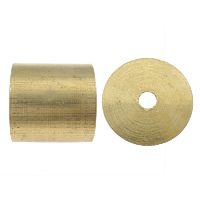 Zinc Alloy End Cap, Brass, Column, plated Approx 2mm, Inner Approx 10mm 