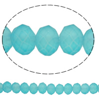 Abalorios de Cristal con forma Toroidal, barniz de secado al horno, diverso tamaño para la opción & facetas & estilo de jalea, más colores para la opción, agujero:aproximado 1mm, longitud:aproximado 13 Inch, 150PCs/Sarta, Vendido por Sarta