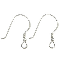 Sterling Silver Hook Earwire, 925 Sterling Silver, plated Approx 2mm 