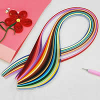 Papel Paper Quilling, color mixto, 0.5x52.5cm, 400PCs/Bolsa, Vendido por Bolsa