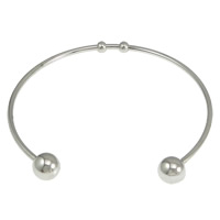 Bracelet en acier inoxydable, couleur originale, 2mm, Diamètre inté Environ Environ 6.5 pouce, Vendu par PC