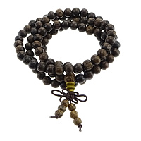 Wrist Mala, Wood, with Elastic Thread, Round , original color, 6mm Approx 7.5 Inch 