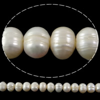 Potato Cultured Freshwater Pearl Beads, natural, white, Grade A, 7-8mm Approx 0.8mm Inch 