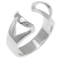 argent sterling 925 anneau de perle interchangeable, Placage, plus de couleurs à choisir, 12mm,6mm Vendu par PC