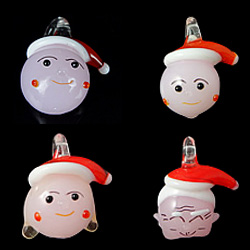 Christmas Lampwork Pendants