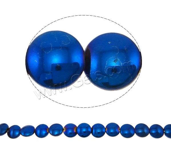 Perles hématite non-magnétique, hématite non magnétique, Plat rond, Placage, normes différentes pour le choix, plus de couleurs à choisir, Trou:Environ 1mm, Longueur:Environ 15 pouce, Vendu par brin