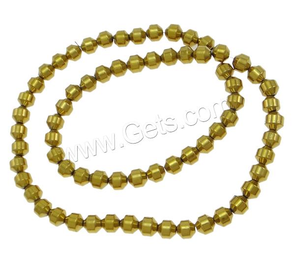 Non Magnetic Hematite Beads, Drum, plated, different size for choice, more colors for choice, Hole:Approx 2mm, Length:Approx 15.7 Inch, Sold By Strand