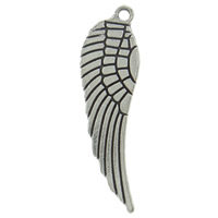 Wing Shaped Zinc Alloy Pendants, plated Approx 1mm, Approx 