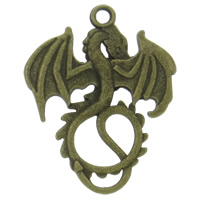 Zinc Alloy Animal Pendants, Dragon, plated Approx 2mm, Approx 