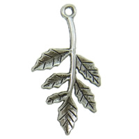 Pendentifs feuilles en alliage de zinc , Placage, plus de couleurs à choisir Environ 1.5mm, Environ Vendu par kg