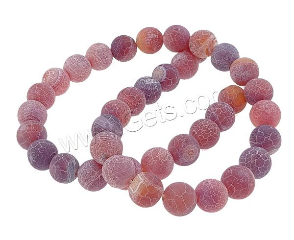 Natural Effloresce Agate Beads, Round, more sizes for choice, Hole:Approx 1-1.5mm, Length:Approx 14-15 Inch, Sold By Strand