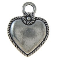 Zinc Alloy Heart Pendants, plated Approx 3mm, Approx 